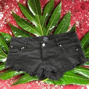 Rip Curl Black Denim Cut-offs Size 1